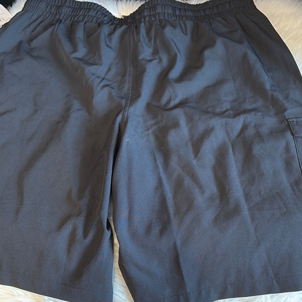 RBX Black Athletic Shorts with Elastic Waistband - Picture 6 of 11